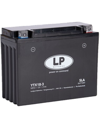 LANDPORT AKUMULATOR YTX18-3 (MS LTX18-3) (Y50N18L) 12V 21AH (205X85X162MM) (350A) SLA BEZOBSŁUGOWY - ZALANY (2)