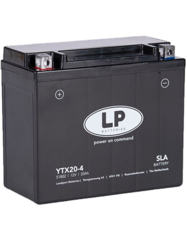 LANDPORT AKUMULATOR YTX20-4 (MS LTX20-4) (YB18A/YTX20-BS) 12V 20AH (175X87X155MM) (310A) (SLA BEZOBSŁUGOWY - ZALANY (4)