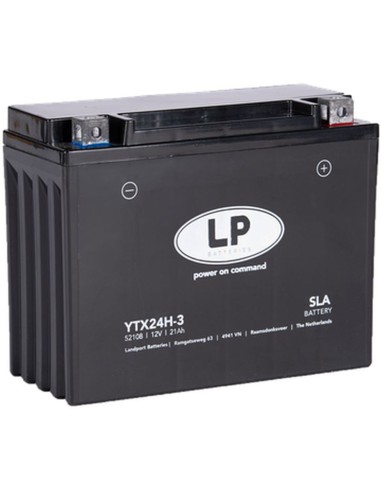 LANDPORT AKUMULATOR YTX24H-3 (MS LTX24H-3) 12V 21AH (205X85X162MM) (350A) SLA BEZOBSŁUGOWY - ZALANY (2)