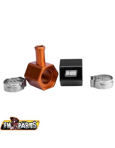 FM-PARTS ALUMINIOWE ZŁĄCZE ZBIORNIKA PALIWA KTM / HUSQVARNA / GAS GAS TPI '18-'23 KOLOR CZARNY