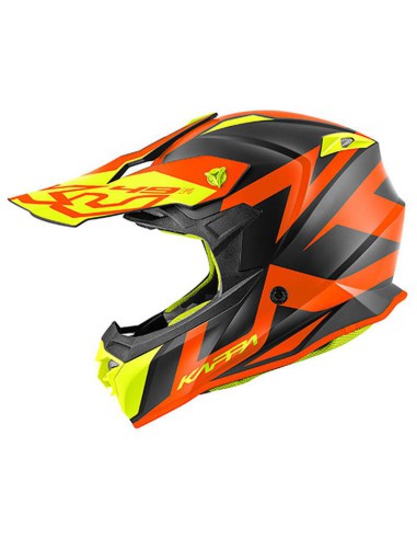 KAPPA KASK KV49 EVO GREAT CROSS KOLOR CZARNY MAT/POMARAŃCZOWY ROZM. S/56 ( HOMOLOGACJA ECE 22R06 ) - PROMOCJA - STD CENA 459,-