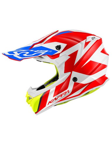 KAPPA KASK KV49 EVO GREAT CROSS KOLOR CZERWONY/BIAŁY ROZM. XS/54 ( HOMOLOGACJA ECE 22R06 ) - PROMOCJA - STD CENA 459,-