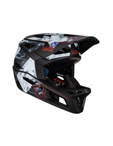 LEATT KASK ROWEROWY MTB GRAVITY 4.0 V23 HELMET ALPINE KOLOR CZARNY/SZARY ROZMIAR M (57-58 cm)