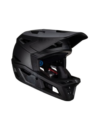 LEATT KASK ROWEROWY MTB GRAVITY 4.0 V23 HELMET STEALTH KOLOR CZARNY ROZMIAR L (59-60 cm)