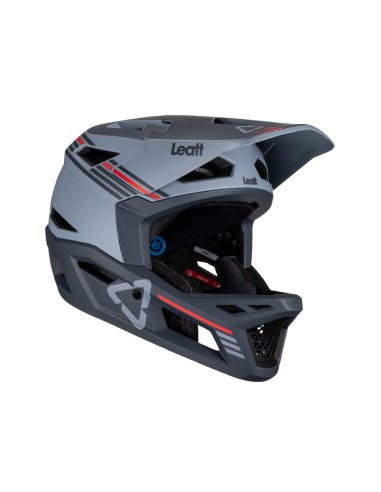 LEATT KASK ROWEROWY MTB GRAVITY 4.0 V23 HELMET TITANIUM KOLOR CZARNY/GRAFITOWY ROZMIAR M (57-58 cm)