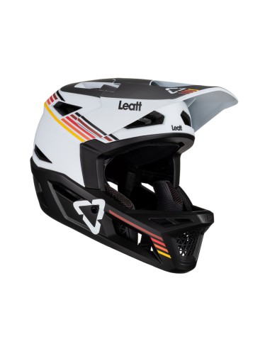 LEATT KASK ROWEROWY MTB GRAVITY 4.0 V23 HELMET WHITE KOLOR BIAŁY/CZARNY ROZMIAR S (55-56 cm)