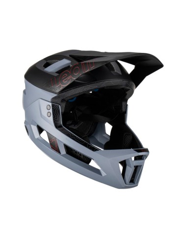 LEATT KASK ROWEROWY MTB ENDURO 3.0 (WYPINANA SZCZĘKA/KASK 3W1) V23 TITANIUM KOLOR SZARY/CZARNY ROZMIAR S (51-55 cm)