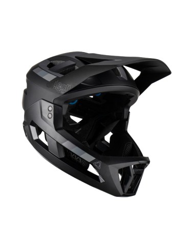 LEATT KASK ROWEROWY MTB ENDURO 2.0 (WYPINANA SZCZĘKA) V23 STEALTH KOLOR CZARNY ROZMIAR S (51-55 cm)