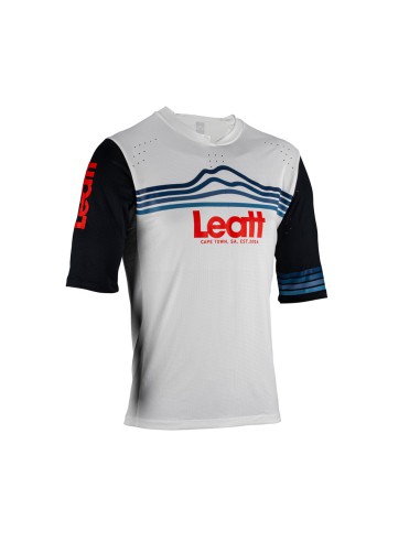 LEATT KOSZULKA ROWEROWA MTB ENDURO 3.0 JERSEY WHITE KOLOR BIAŁY/CZARNY ROZMIAR L