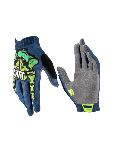 LEATT RĘKAWICE ROWEROWE MTB 1.0 GRIPR GLOVE ZOMBIE KOLOR GRANATOWY/ZIELONY ROZMIAR M