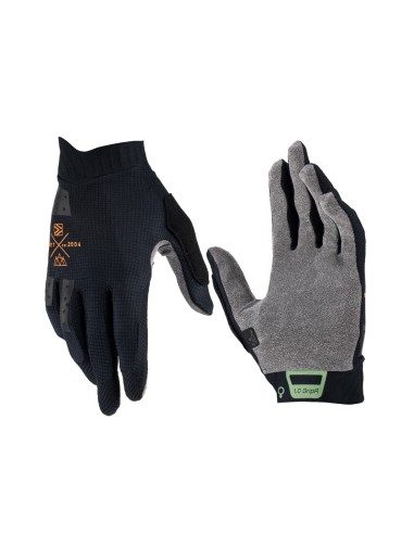 LEATT RĘKAWICE ROWEROWE (DAMSKIE) MTB 1.0 GRIPR GLOVE STEALTH KOLOR CZARNY ROZMIAR M