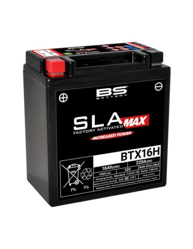 BS AKUMULATOR BTX16H (FA) MAX (YTX16H) 12V 14AH 150X87X161 BEZOBSŁUGOWY - ZALANY (220A) (4)