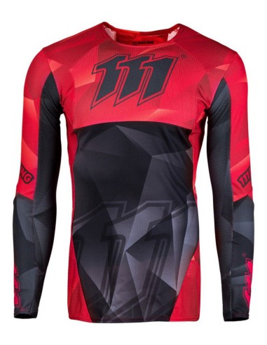 111 RACING KOSZULKA MOTO 111.1 - HELL RED KOLOR CZARNY/CZERWONY ROZMIAR XL