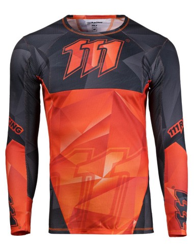 111 RACING KOSZULKA MOTO 111.1 - RAPID ORANGE KOLOR CZARNY/POMARAŃCZOWY ROZMIAR XXXL