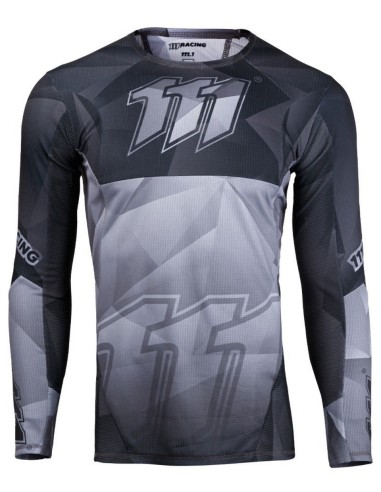 111 RACING KOSZULKA MOTO 111.1 - THUNDER GRAY KOLOR CZARNY/SZARY ROZMIAR XXL