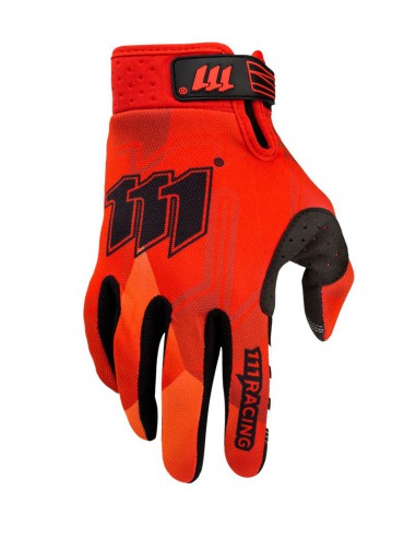 111 RACING RĘKAWICE MOTO 111 RA RED/BLACK KOLOR CZERWONY/CZARNY ROZMIAR M