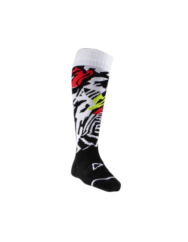 LEATT SKARPETY MOTO SOCKS ZEBRA KOLOR BIAŁY/CZARNY ROZMIAR S/M (38-42)