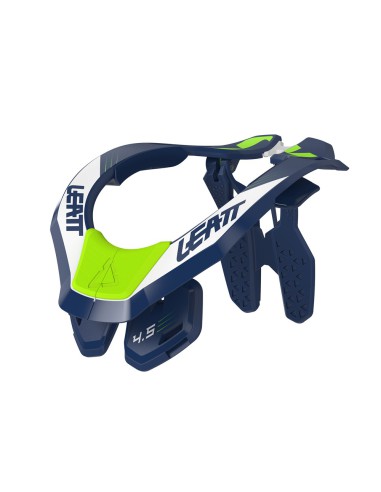 LEATT OCHRANIACZ SZYI 4.5 NECK BRACE BLUE KOLOR GRANATOWY/BIAŁY/ZIELONY FLUO ROZMIAR S/M