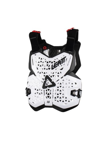 LEATT OSŁONA KLATKI PIERSIOWEJ (BUZER) CHEST PROTECTOR 1.5 WHITE KOLOR BIAŁY