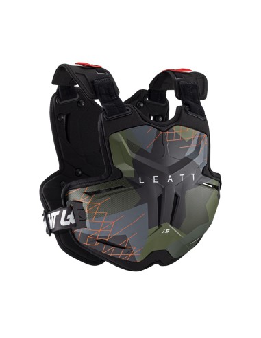 LEATT OSŁONA KLATKI PIERSIOWEJ (BUZER) CHEST PROTECTOR 1.5 TORQUE CAMO KOLOR CZARNY/ZIELONY