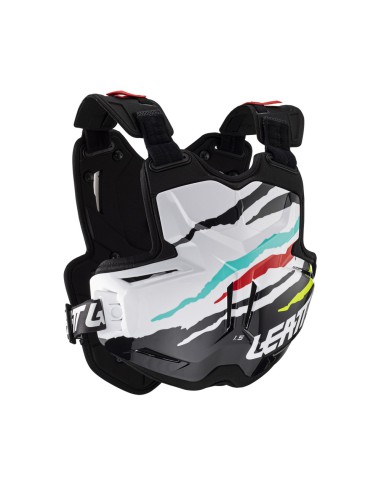 LEATT OSŁONA KLATKI PIERSIOWEJ (BUZER) CHEST PROTECTOR 1.5 TORQUE TIGER KOLOR BIAŁY/CZARNY