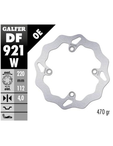 GALFER TARCZA HAMULCOWA TYŁ SHERCO SE/SEF 250/300/450 '14-, (TYLKO Z ZAWIESZENIAMI WP I KAYABA) SE 125 '21-, SE-R 2.5/3.0 ISIDE