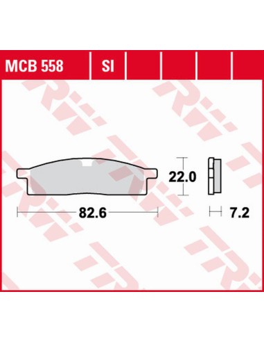 TRW LUCAS ZF KLOCKI HAMULCOWE KH119 SINTER OFFROAD YAMAHA DT 50 '98-, YZ 65 '18-, YZ 80 '86-'01, YZ 85 '02-, PRZÓD