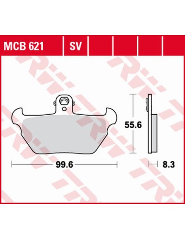 TRW LUCAS ZF KLOCKI HAMULCOWE KH407 ORGANIC BMW R 80R '91-'95, K 1100LT/RS '90-'98 PRZÓD