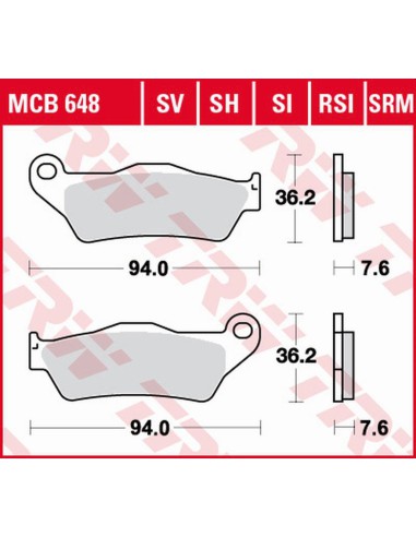 TRW LUCAS ZF KLOCKI HAMULCOWE KH181 SINTER APRILIA RX 125 '00-'13, BMW G 450X '08-'11, KTM EXC 125 '90-'16, SX 250 '96-, EXC-F