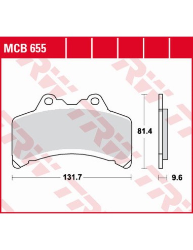 TRW LUCAS ZF KLOCKI HAMULCOWE KH191 ORGANIC YAMAHA GTS 1000 '93-'99 PRZÓD