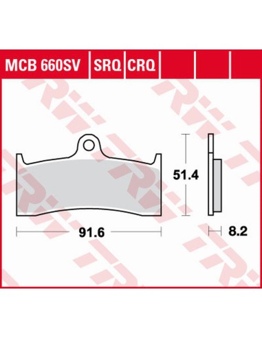 TRW LUCAS ZF KLOCKI HAMULCOWE KH424 SINTER STREET BUELL M2/S3/X1 1200 '98-'02, HONDA CB 1300 '98-'00, KAWASAKI ZX-7RR '96-'99,