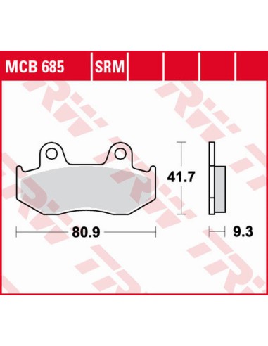 TRW LUCAS ZF KLOCKI HAMULCOWE KH411 SINTER HONDA SCV 110 LEAD '08-'09, CH 125 SPACY '94-'99, PS 125/150 '06-'13, SES 125/150