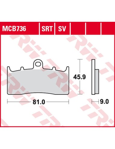 TRW LUCAS ZF KLOCKI HAMULCOWE KH613 SINTER ROAD/TRACK BMW R 1100S, R 1150RS '00-'05, K 1200LT '00-'09, K 1200R/1300R '05-'15, R