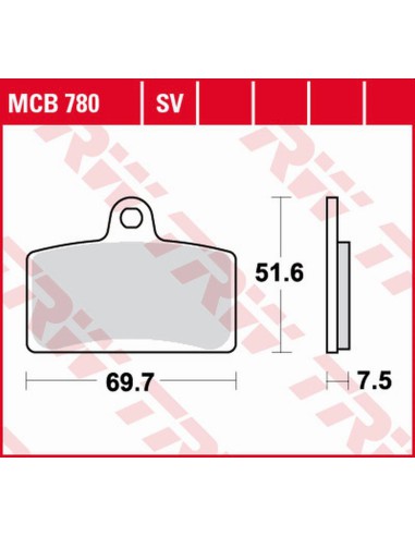 TRW LUCAS ZF KLOCKI HAMULCOWE KH399 SINTER STREET APRILIA RS4 50/125 '11-, DERBI GPR 50 2T '09-'16, GPR 125 2T/4T '04-'16,