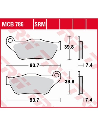 TRW LUCAS ZF KLOCKI HAMULCOWE KH430 SINTER YAMAHA YP 125 X-MAX '06-'09, XP 250 X-MAX '05-'09 PRZÓD