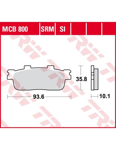 TRW LUCAS ZF KLOCKI HAMULCOWE KH427 SINTER DAELIM QL 125 STEEZER '15-, VL 250 DAYSTAR '17-, PEUGEOT LXR 125 '10-, SYM GTS