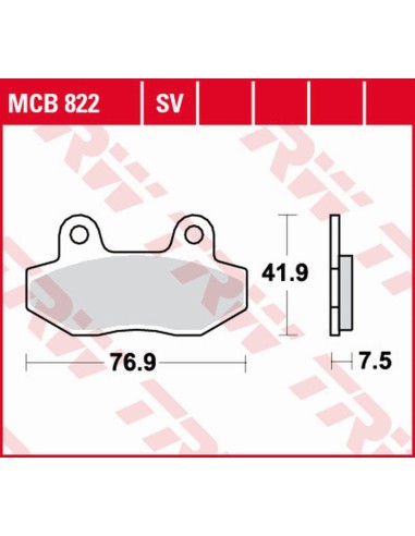 TRW LUCAS ZF KLOCKI HAMULCOWE KH086 SINTER STREET HYOSUNG GT '03-'17, GV 125 '00-'17, XRX '99-'14, GT 250 '04-'14, GT 650 '04-,