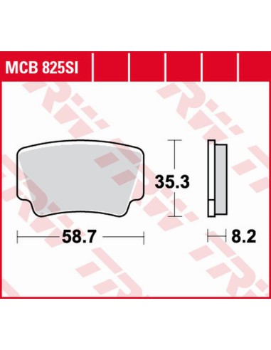 TRW LUCAS ZF KLOCKI HAMULCOWE KH463 SINTER OFFROAD KTM SX-F/XC 450 ATV '08-'11, SX/XC 505 ATV '08-'13, XC 525 ATV '08-'13 TYŁ