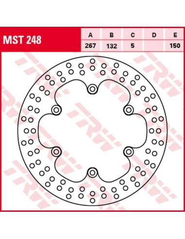 TRW LUCAS ZF TARCZA HAMULCOWA PRZÓD YAMAHA SR 125 '96-'03, SRX 600 '86-'95, XJ 600 '83-'91, XJ 900 '83-'94, TYŁ YAMAHA TDM 900