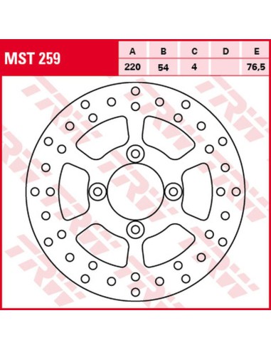 TRW LUCAS ZF TARCZA HAMULCOWA PRZÓD MBK YP 125/150 SKYLINER '98-'10, XN 125 '00-'05, YAMAHA YP 125 MAJESTY '98-'09, YP 150/180