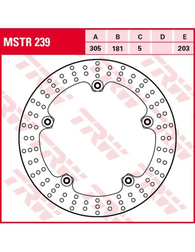 TRW LUCAS ZF TARCZA HAMULCOWA PRZÓD BMW R 850C/GS/R '05-'01, R 1150GS/ADV '99-'05, R 1200 HP2 '04-'06 (305X181X5MM)