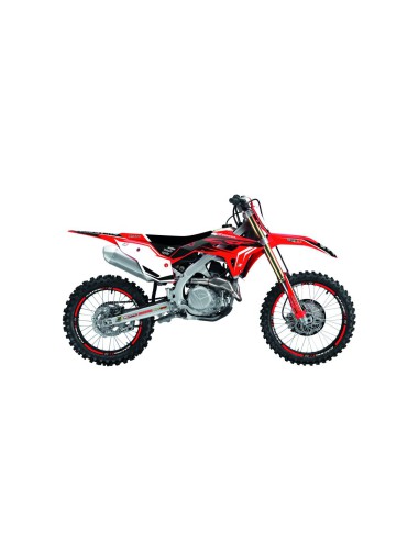 BLACKBIRD KOMPLET NAKLEJEK (OKLEIN) + POKROWIEC POSZYCIE NA SIEDZENIE HONDA CRF 250R '22-'24, CRF 450R '21-'24 DREAM 4 KOLOR