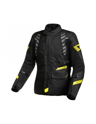 MACNA WYPRZEDAŻ KURTKA (WYPINANE TERMO I FIXED RAINTEX) DAMSKA ULTIMAX LADIES MOTORCYCLE JACKET BLACK/YELLOW KOLOR CZARNY/ŻÓŁTY