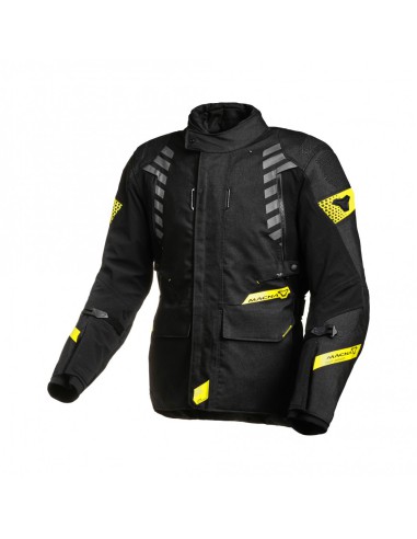 MACNA WYPRZEDAŻ KURTKA (WYPINANE TERMO I FIXED RAINTEX) ULTIMAX MOTORCYCLE JACKET BLACK/YELLOW KOLOR CZARNY/ŻÓŁY FLUO ROZMIAR L