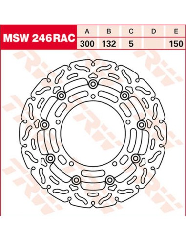 TRW LUCAS ZF TARCZA HAMULCOWA PRZÓD YAMAHA YZF R25, YZF R3, MT-03 '15-, FZ-6N/S FAZER '04-'10, XJ6 600N/F/S DIVERSION '09-'16,