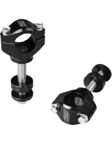 SCAR RACING DEDYKOWANE MOCOWANIA KIEROWNICY 28,6MM DO PÓŁEK SCAR TRIPLE CLAMPS KOLOR CZARNY