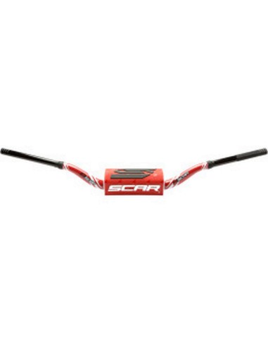 SCAR RACING KIEROWNICA 28,6MM MODEL RC BEND KOLOR CZERWONY/CZARNY GĄBKA KOLOR CZERWONY/CZARNY/BIAŁY