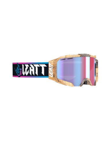 LEATT GOGLE ROWEROWE VELOCITY 5.0 MTB IRIZ GOGGLE WOODY BLUE UC 26% - KOLOR CZARNY/BRĄZOWY/NIEBIESKI/FIOLETOWY SZYBKA LUSTRZANA