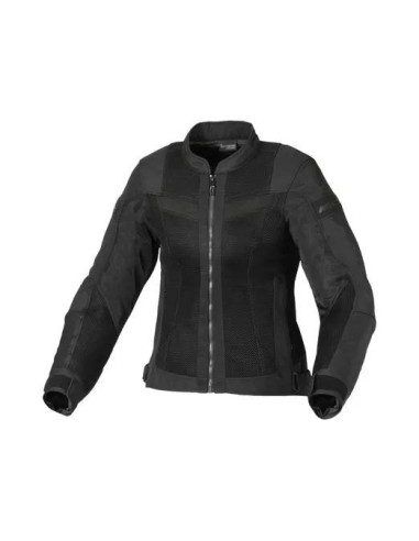 MACNA WYPRZEDAŻ KURTKA DAMSKA VELOTURA LADIES MOTORCYCLE JACKET BLACK KOLOR CZARNY ROZMIAR L