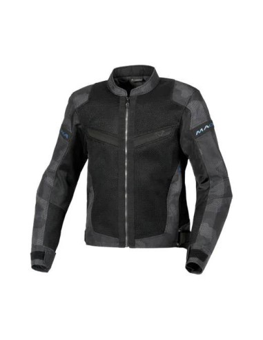 MACNA WYPRZEDAŻ KURTKA VELOTURA MOTORCYCLE JACKET BLACK GREY CAMO KOLOR CZARNY SZARY CAMO ROZMIAR L